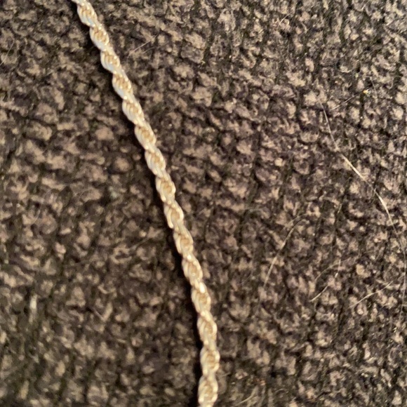 Sterling silver 18” braided rope chain - Picture 3 of 7